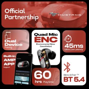 GOBOULT Dyno Earbuds 60H Playtime ENC Low Latency