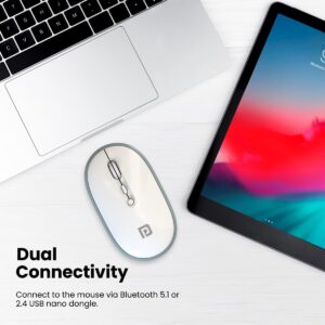 Portronics Toad II Bluetooth Mouse Rechargeable Dual Wireless