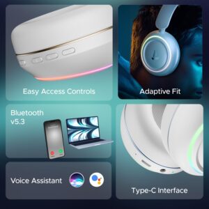 Boat Rockerz 480 Headphones RGB 60H Battery Wireless