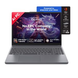 Lenovo IdeaPad Slim 3 AI Laptop Ryzen 7 8840HS 24GB RAM