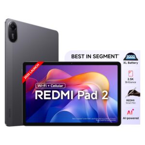 Redmi Pad 2 Wi-Fi + Cellular 11-Inch 2.5K Tablet